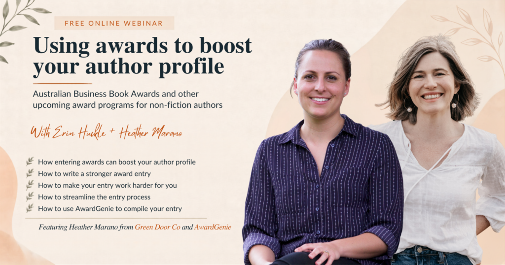 Using awards to boost your author profile